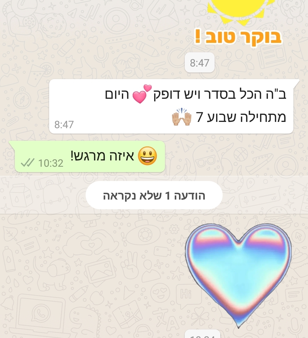 אישור דופק בשבוע 7 - הצלחה בטיפולי פוריות בדיקור סיני